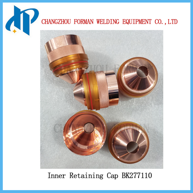 277110 BK277110 Внутренний стопорный колпачок плазмы, 30–50 А. Подходит для Lincoln Kaliburn Spirit®II и FlexCut® 200, нержавеющая сталь.