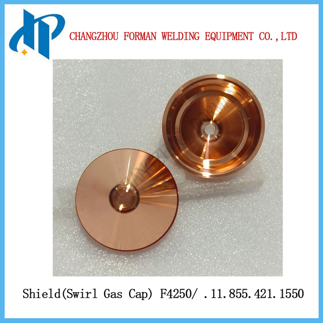 Крышка вихревого газа Shield F4250 .11.855.421.1550 для расходных материалов резака плазменной резки Kjellberg 300-400A