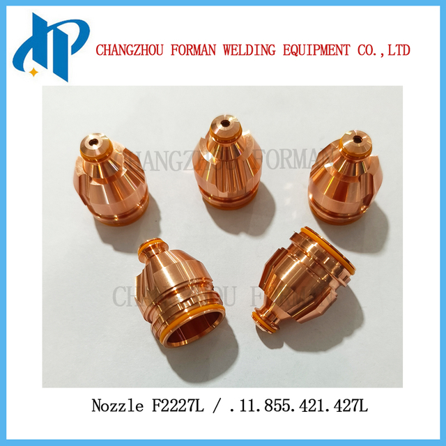 Сопло F2227L, наконечник .11.855.421.427L для горелки плазменной резки Kjellberg, расходные материалы 300A