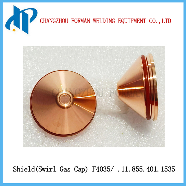 Крышка вихревого газа Shield F4035 .11.855.401.1535 для расходных материалов резака плазменной резки Kjellberg 200A