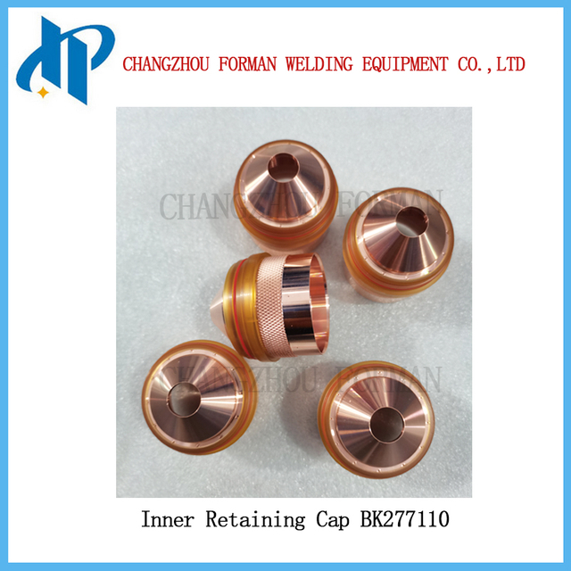 277110 BK277110 Внутренний стопорный колпачок плазмы, 30–50 А. Подходит для Lincoln Kaliburn Spirit®II и FlexCut® 200, нержавеющая сталь.