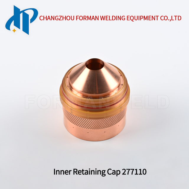 277110 BK277110 Внутренний стопорный колпачок плазмы, 30–50 А. Подходит для Lincoln Kaliburn Spirit®II и FlexCut® 200, нержавеющая сталь.